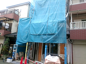 M様邸 二世帯住宅変更に伴う増築・改修工事（兵庫県・川西市）  施工中12